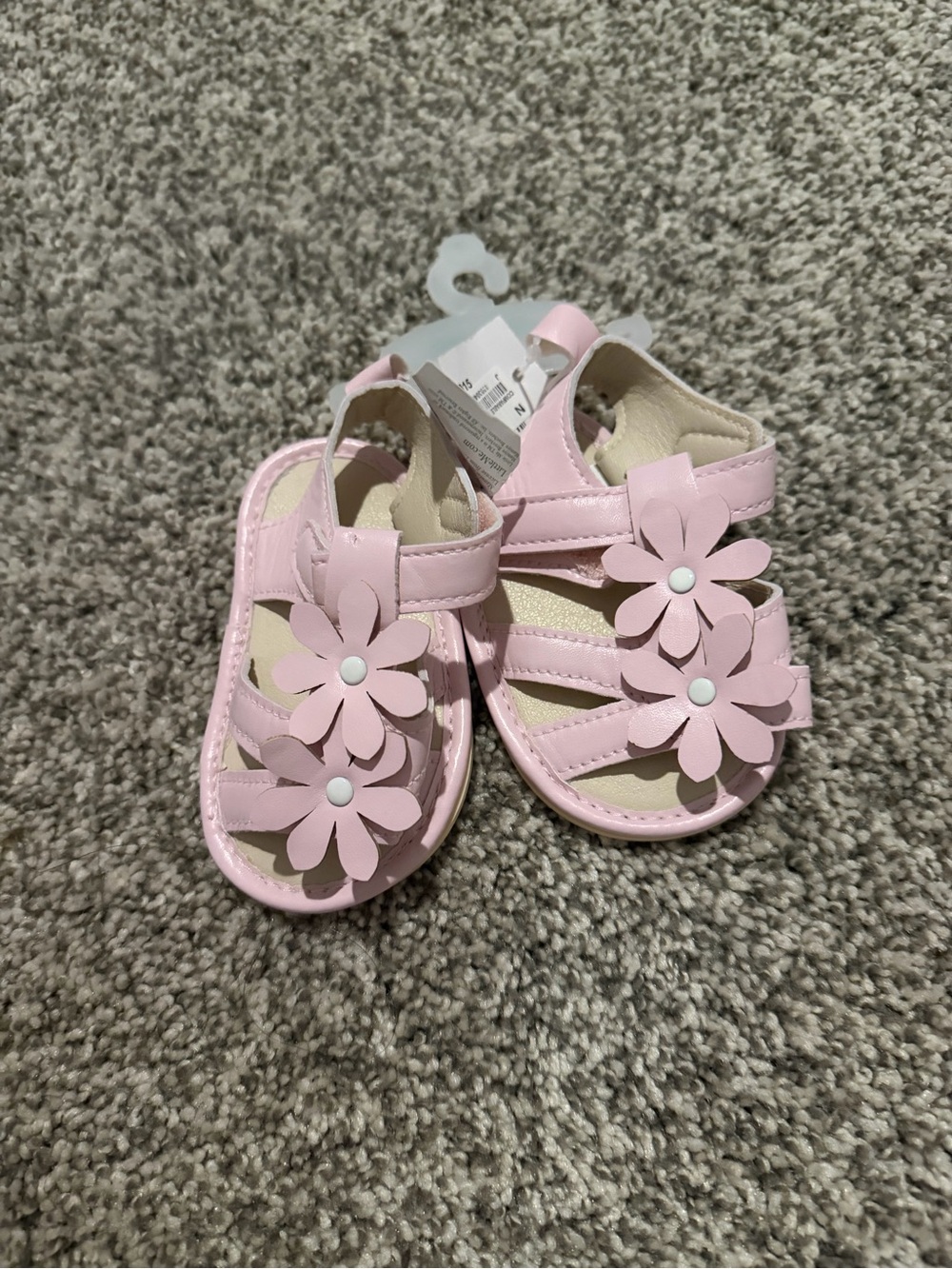 Pink Flower Toddler Sandals